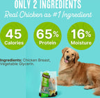 Waggin' Train Chicken Jerky Dog Treats, Made with 100% Real Chicken Breasts, Only Two All-Natural Ingredients, Great High Protein Dog Treat, Easily Digestible for Big or Small Dogs, 36 oz. Pouch