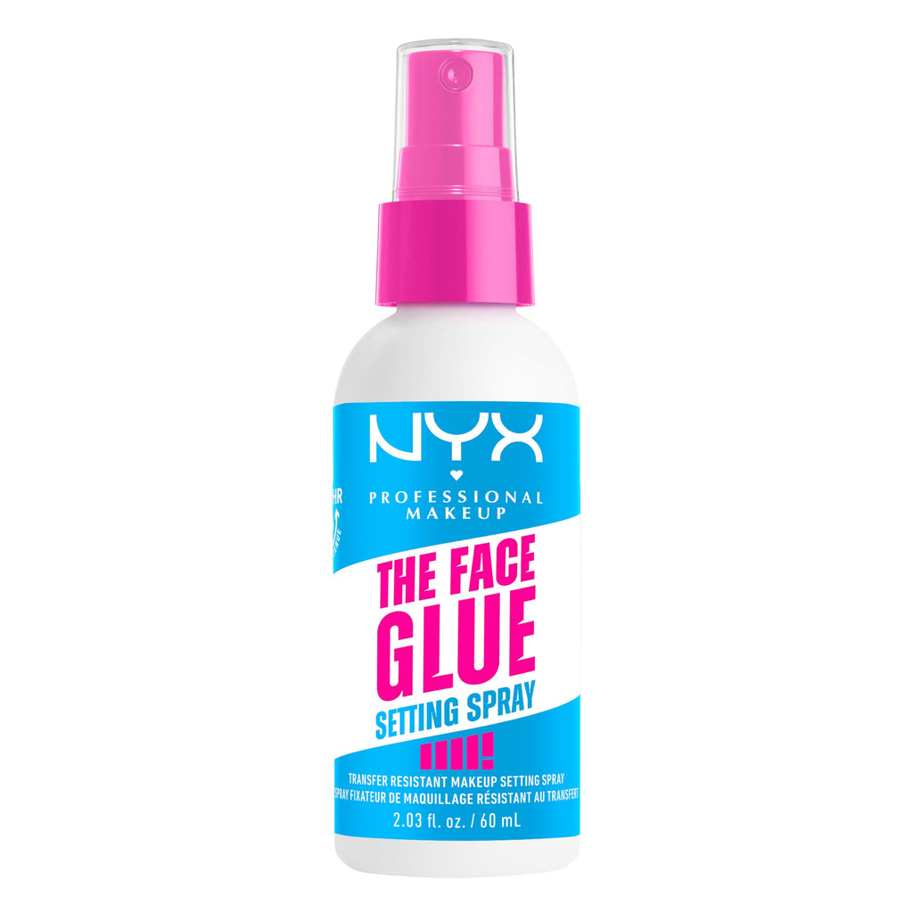 Buy now NYX PROFESSIONAL MAKEUP The Face Glue Setting Spray, Transfer-Resistant Waterproof Setting Spray, Up to 24HR Make Up Wear at indiglob india