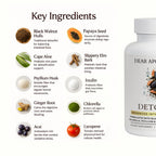 Detoxify Advanced Cleanse - Black Walnut Papaya Seed Herbal Formula - Gut Health Support with Chlorella Psyllium Aloe Fiber - Intestinal Wellness Blend - Vegan Non-GMO Gluten-Free - 60 Capsules