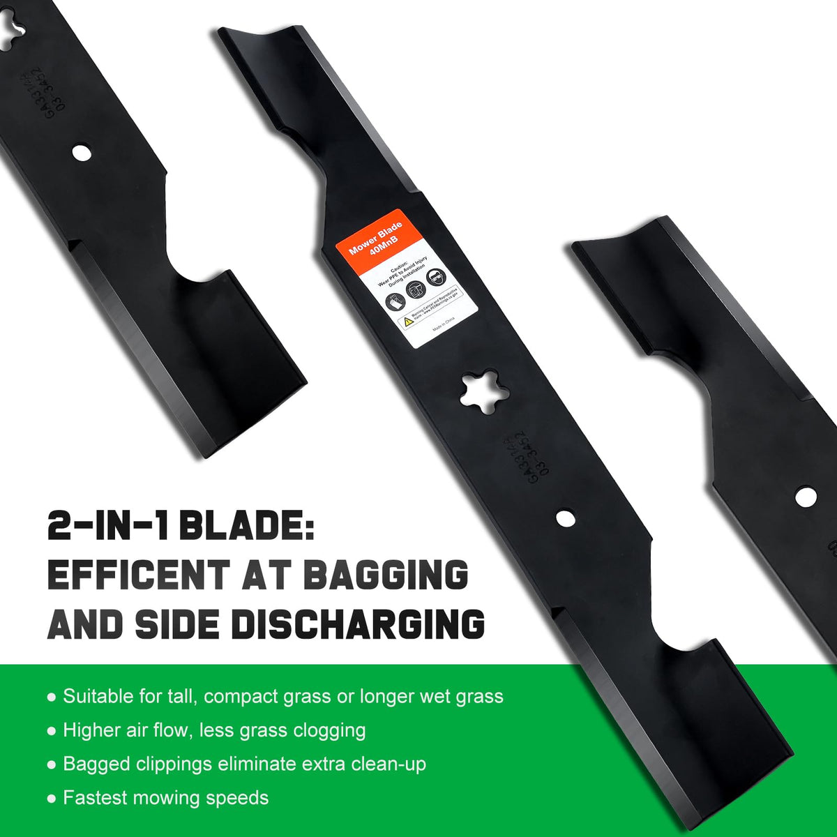 Grasscool Z254F 54 inch Deck Husqvarna Mower High Lift Blades 532187256
