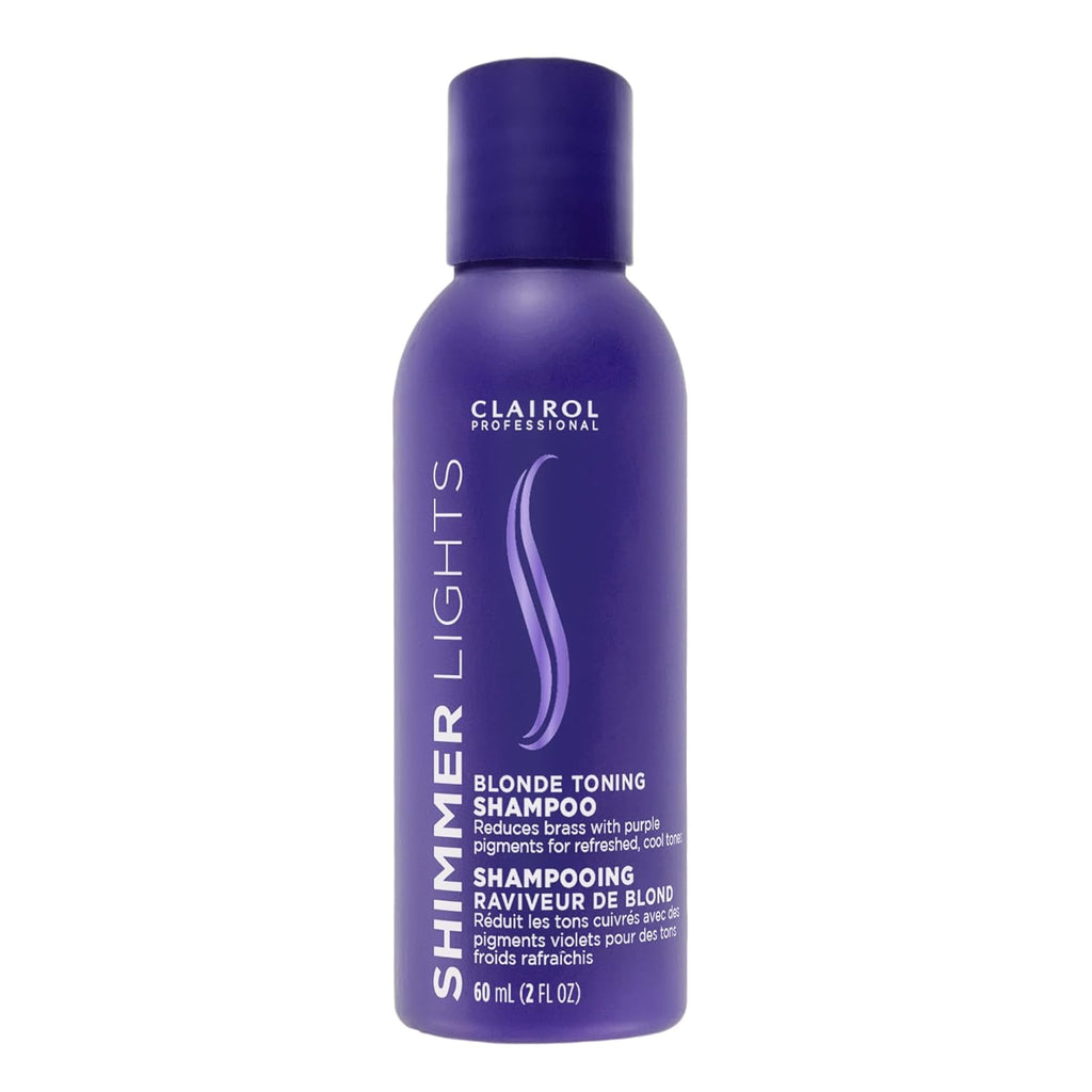 Buy now Clairol Professional Shimmer Lights Purple Shampoo | Neutralizes Brass & Yellow Tones | For Blonde, Silver, Gray & Highlighted Hair at indiglob india