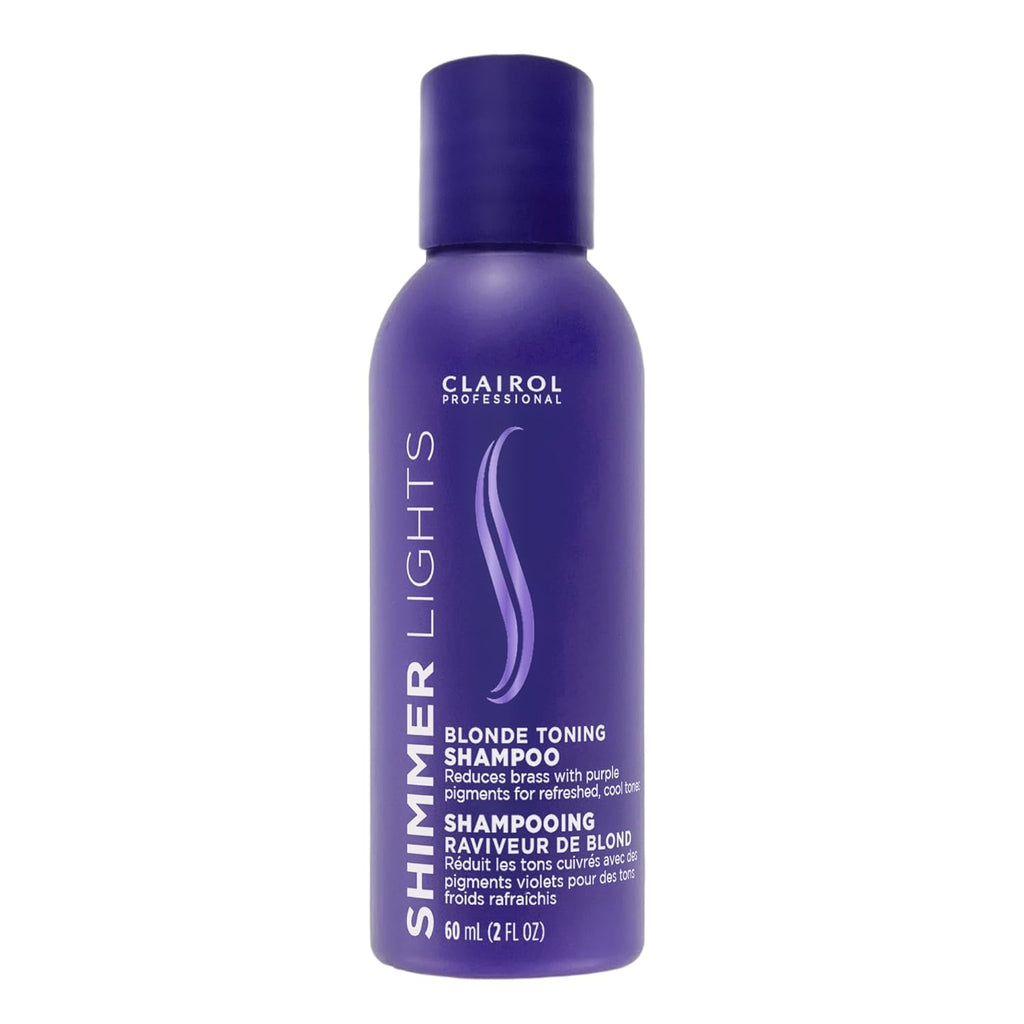 Buy now Clairol Professional Shimmer Lights Purple Shampoo | Neutralizes Brass & Yellow Tones | For Blonde, Silver, Gray & Highlighted Hair 2 Fl Oz (Pack of 1) at indiglob india