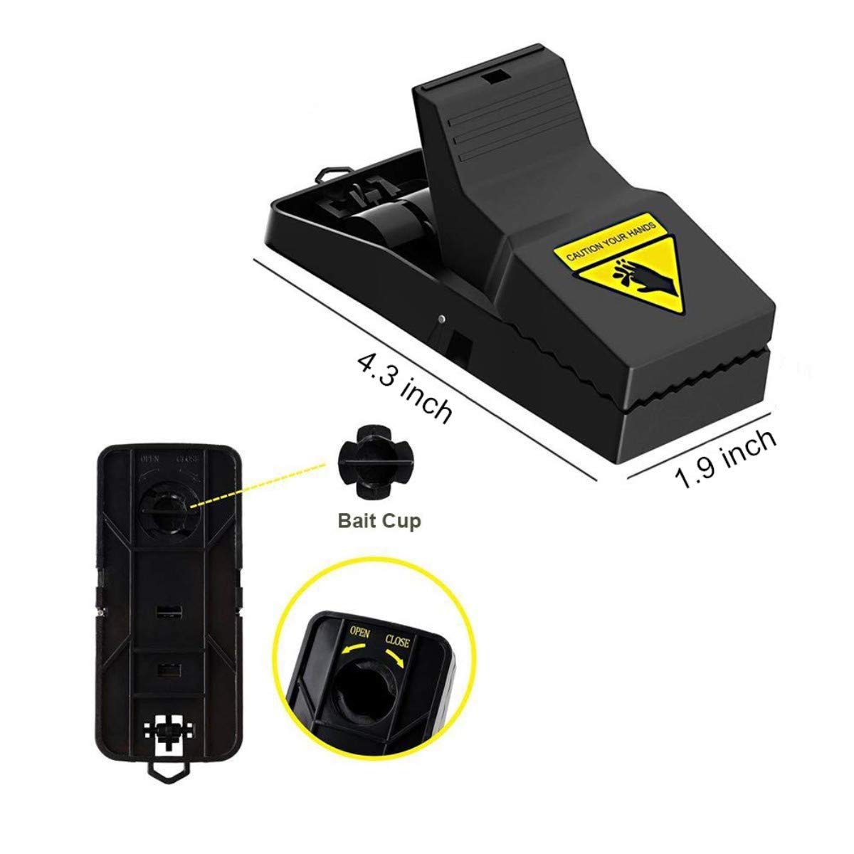 Mouse Trap, Mice Traps That Work Best Snap Traps for Small Mice and Mouse Outdoor Indoor Quick Kill and Reusable Mouse Traps 6 Pack