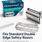 Personna GEM Platinum Diamond Glide Double Edge Razor Blades, 100 Count, Surgical-Grade Stainless Steel Safety Razor Blades for Smooth Wet Shaving