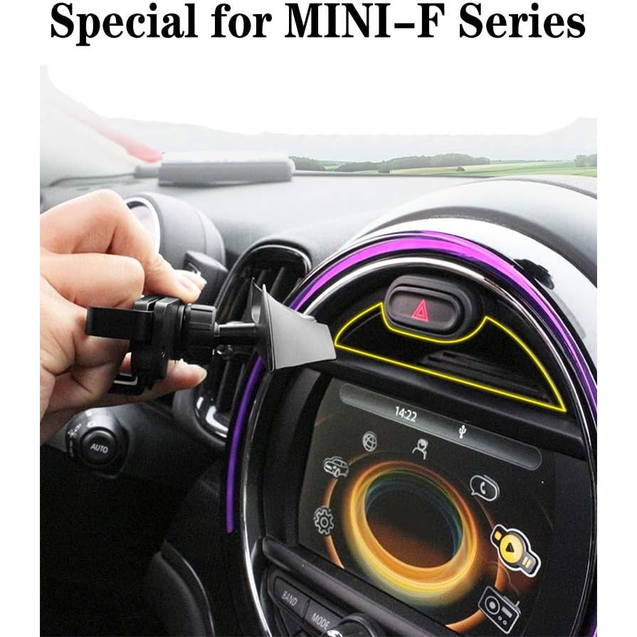 Buy now Hesanzol Mobile Phone Holder for Mini Cooper S Jcw One F54 F55 F56 F57 F60, Special Navigation Mobile Phone Mount for Central Control Screen at indiglob india