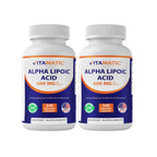 Vitamatic Alpha Lipoic Acid 600 mg Per Serving, 240 Veg Capsules | Support Antioxidant Activity*, Cellular Energy and Glucose Metabolism*, Non-GMO, Gluten Free, Made in USA