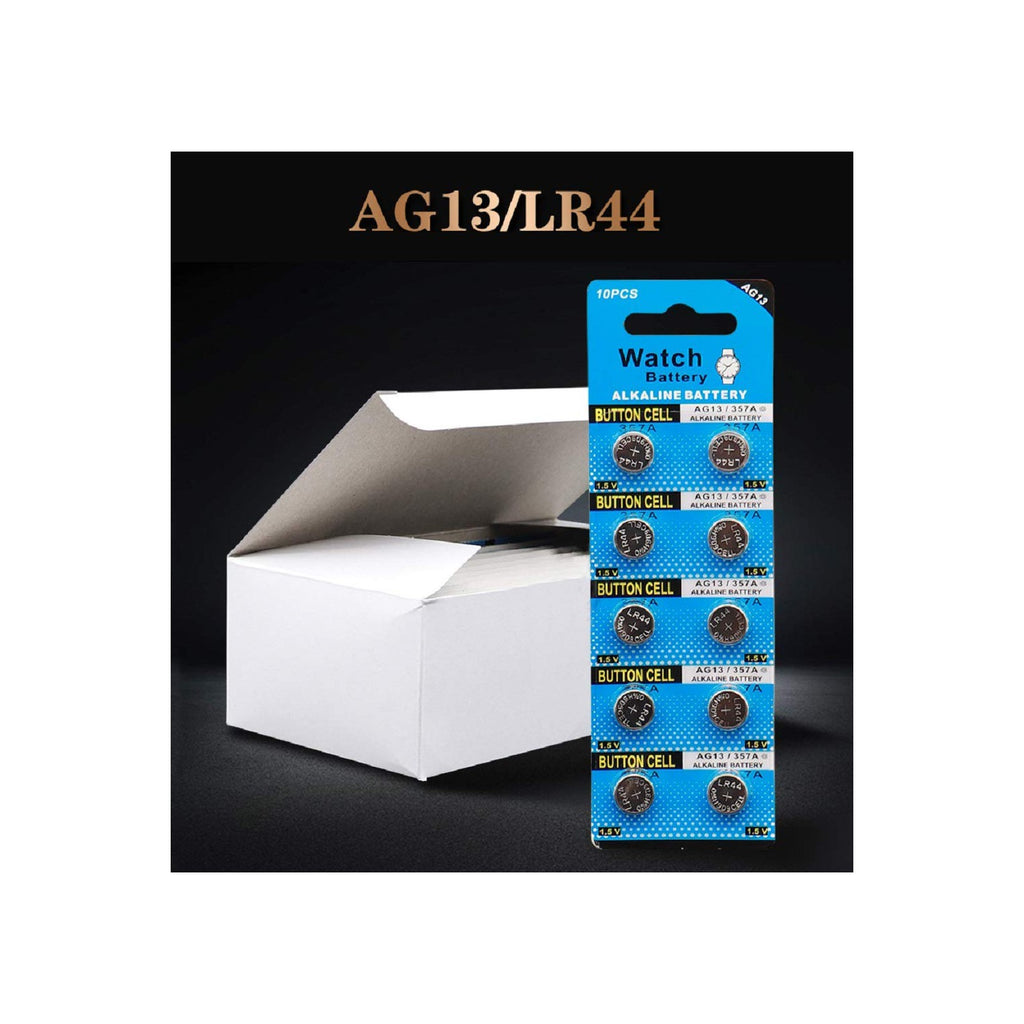 10pcs LR44 Batteries AG13 Button Cell Battery L1154 Battery 1.5V G13 357 303 SR44 LR1154 Button Coin Batteries