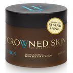 Crowned Skin King Cologned Body Butter for Men | Warm & Sensual | As Seen On Shark Tank | Scented with Sandalwood & Leather | Infused with Organic Shea & Mango Butters | All-Day Fragrance | 4.4oz