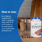 Nutricost Red Yeast Rice 1200mg, 120 Capsules, 60 Servings, Gluten Free | Veggie Caps, GMO-Free