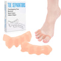 KTSAY Toe Spacers for Women & Men - Silicone Toe Separators for Bunion Relief, Hammer Toe, Plantar Fasciitis & Pedicures (2, Beige)