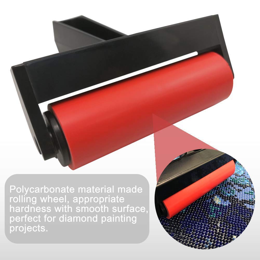 5D Diamond Painting Roller Pressing Paint Runner Kit Rhinestone Embroidery Paintings Accessory Tightly Paste Paint Tool for Kid Adult DIY Full Drill Partial Drill