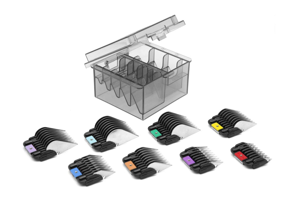 Professional Animal Stainless Steel Comb Set for A5-style Detachable Blade Clippers, Snap-On Size #10/15/30 for Pets, Dogs, Cats, and Horses (Not Compatible with 5-in-1 Blades)
