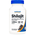 Nutricost Shilajit Capsules 1,000mg Per Serving, 120 Capsules, 60 Servings | Shilajit Extract with Naturally Occurring Fulvic Acid, Gluten Free, GMO-Free, Vegan Friendly