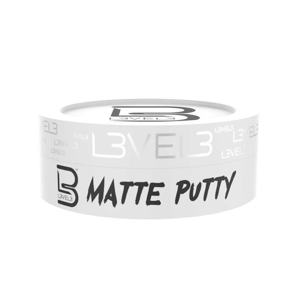 L3 Level 3 Matte Hair Putty for Men and Women, Styling Clay, 5 oz | Texture clay, matte clay finish, flexible medium hold, reworkable styling paste, adds definition and natural texture