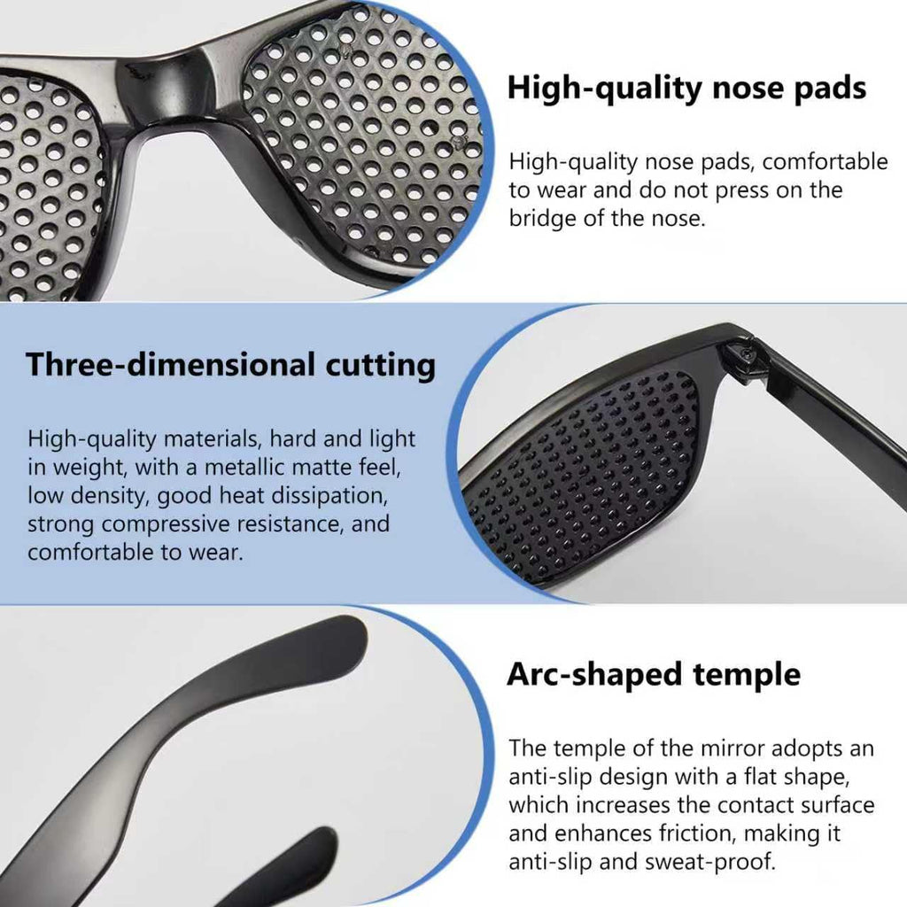 2 Pcs Adjustment Glasses, Help Eye Training And Concentration, Light and Comfortable Frame, Lightweight Frame for Eye Training Focus for Daily Use and Relaxation