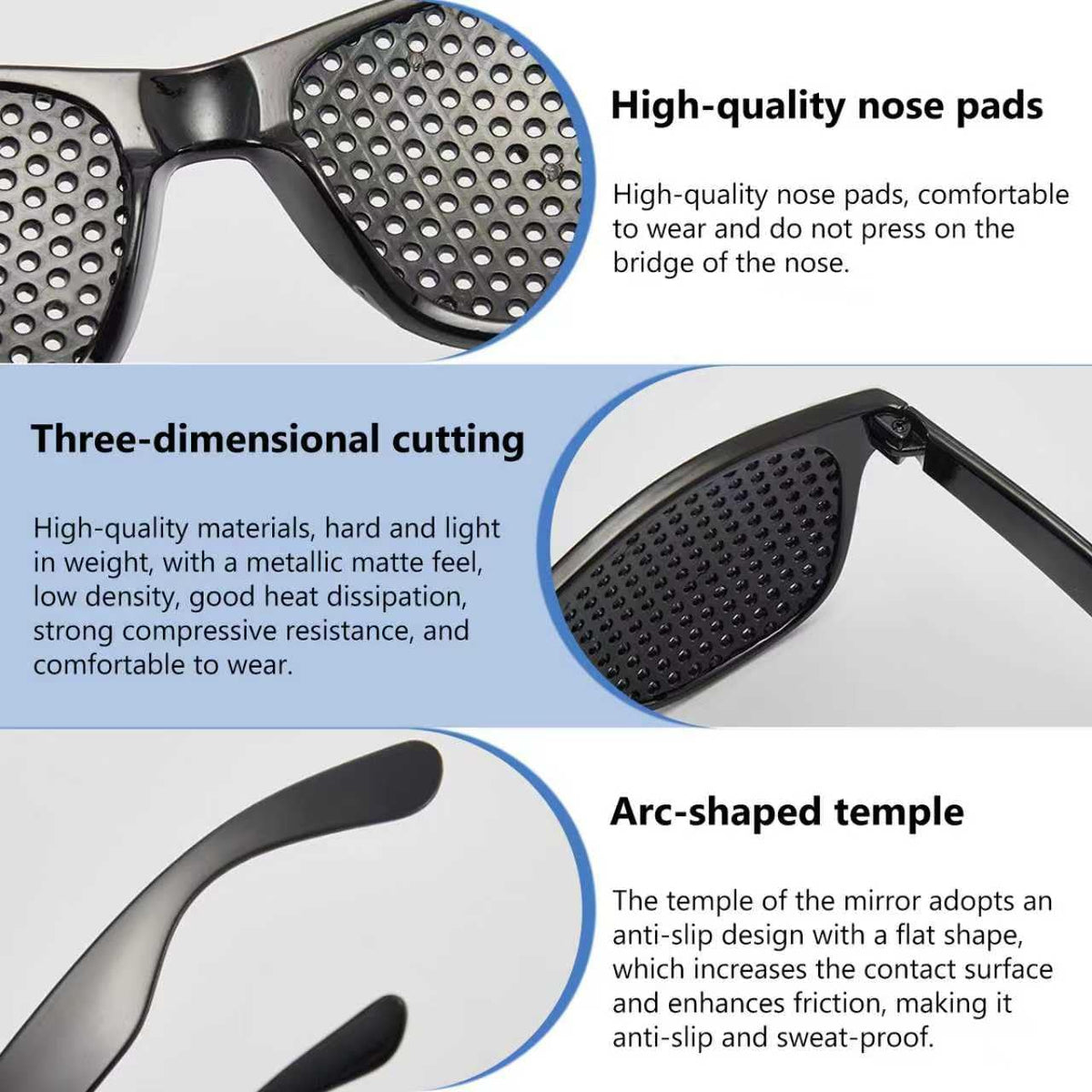 2 Pcs Adjustment Glasses, Help Eye Training And Concentration, Light and Comfortable Frame, Lightweight Frame for Eye Training Focus for Daily Use and Relaxation