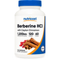 Nutricost Berberine HCl with Ceylon Cinnamon Capsules (120 Capsules) | 60 Servings, GMO-Free, Animal-Free Product