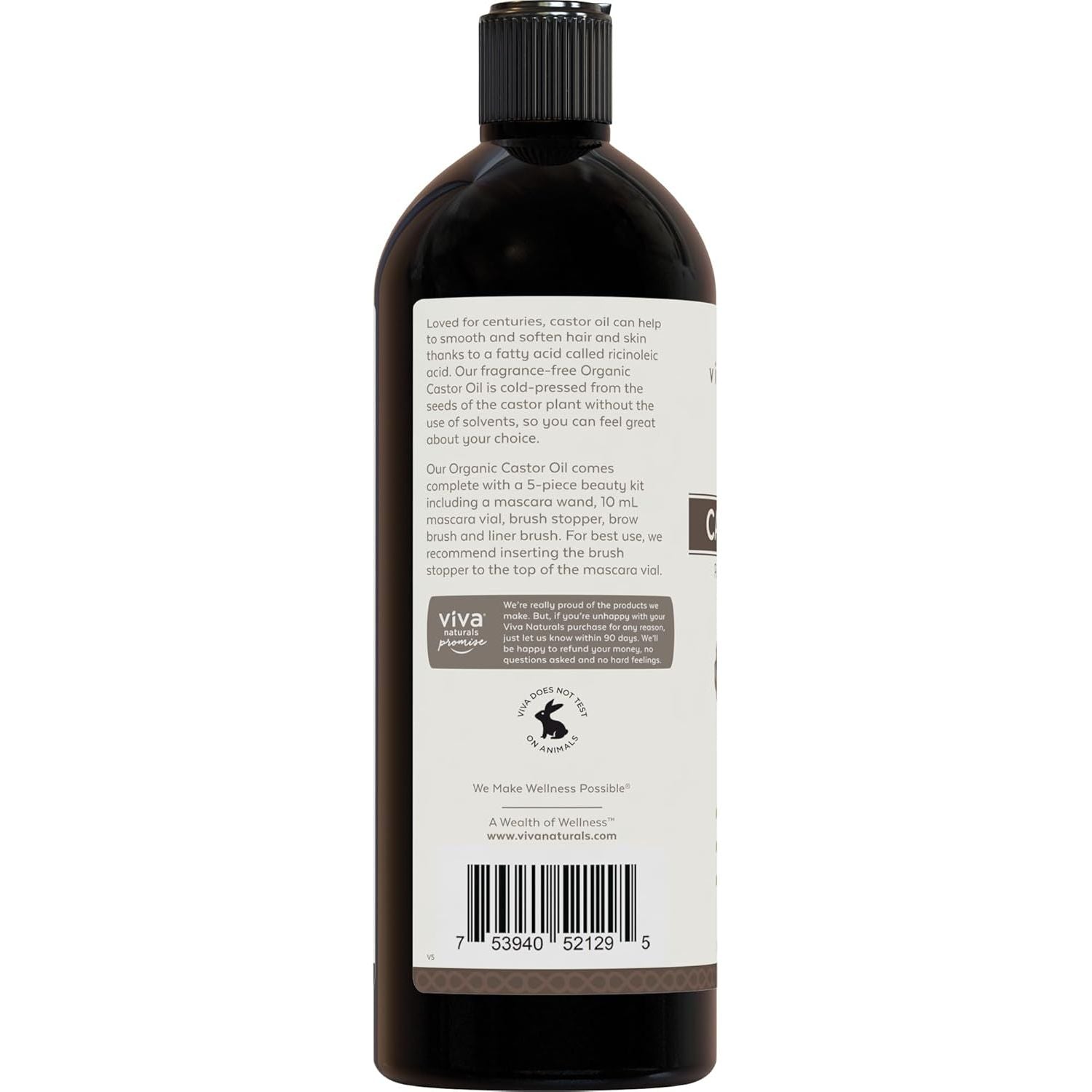 Buy now Viva Naturals Cold pressed Organic Castor Oil 16 fl oz - Castor Oil for Face, Eyelashes, Traditional Eyebrow Serum, Hair Oil - Certified Organic & Non-GMO at indiglob india