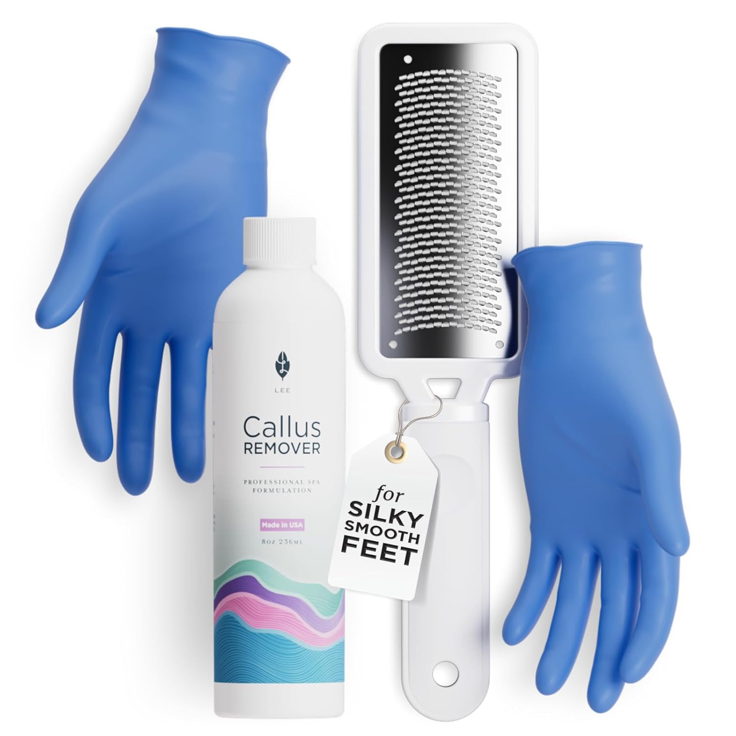 Buy now Lee Beauty Professional Callus Remover for Feet - Original, Powerful Formulation - Extra Strength Gel, Home Pedicure Foot Spa Results - Cracked & Dead Dry Skin Supplies - 8 Oz 8 Ounce (Pack of 1) Foot File + Gel at indiglob india