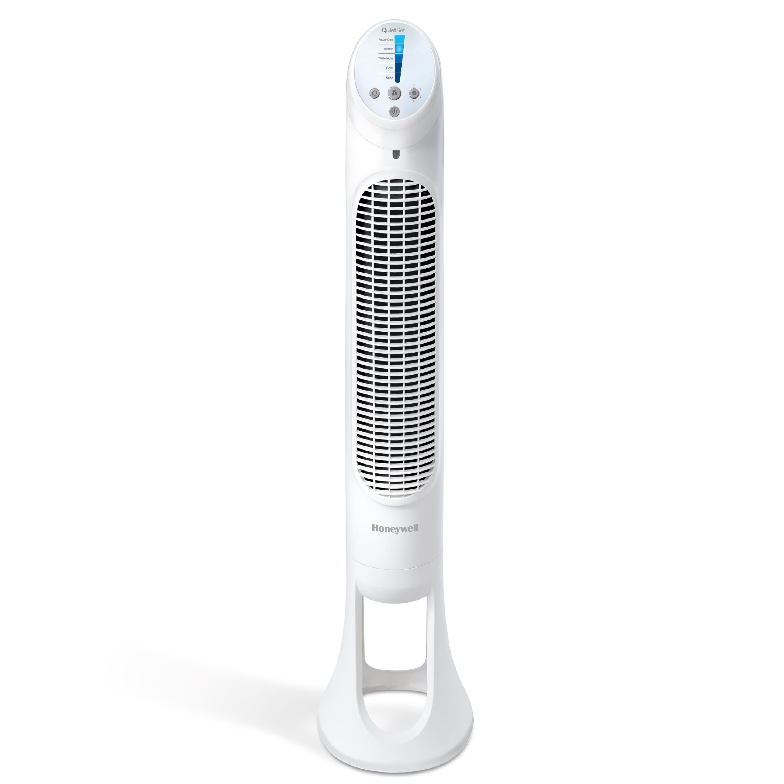 Buy now Honeywell QuietSet Whole Room Oscillating Tower filter Fan with Remote, White, HYF260 at indiglob india