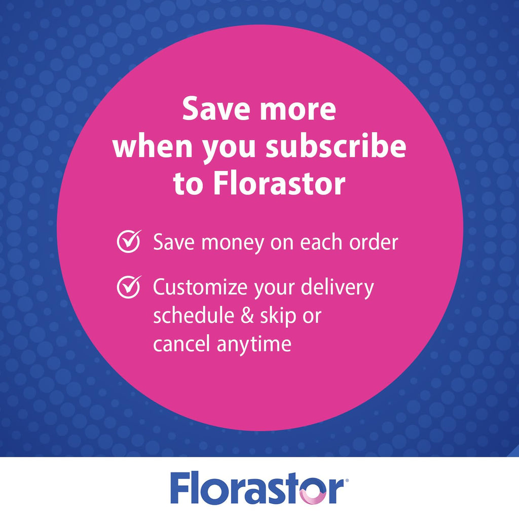 Florastor Probiotics for Women, Digest and De-Stress, 30 Capsules | Digestive Health and Vaginal Probiotic with L-Theanine for Mind and Body Wellness