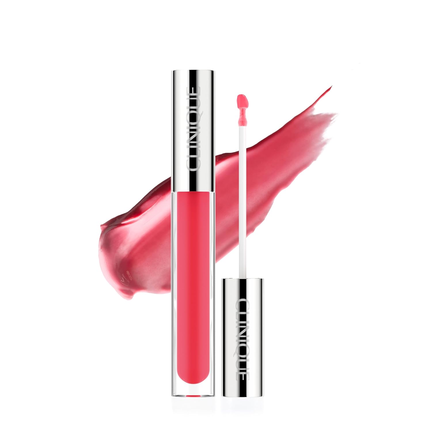 Buy now Clinique Pop Plush Creamy Lip Gloss With Hyaluronic Acid + Blend of Avocado, Aloe + Shea Butter | Hydrating + High Shine AD Strawberry Pop at indiglob india