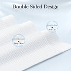 Fygrip 2 Pack of 50 count XL Disposable Face Towels 10” x 12” | 100% Viscose Fibre, Soft & Skin Friendly Face Towelettes Disposable, Facial Tissue Wipes for Women Cleansing