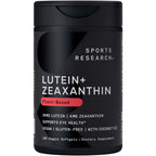 Sports Research® Lutein + Zeaxanthin w/Organic Coconut Oil, 30 Plantgels™ | Vegan Lutein w/ Lute-Gen® Eye Health Supplement | Plant-Based, Vegan Certified, Non-GMO Verified - 30 Servings