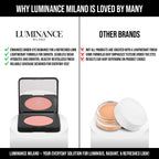 Original Luminance Milano Under Eye Brightener Pink – Lightweight Pink Under Eye Corrector for Dark Circles and Fine Lines – Vegan Concealer Brightener for Tired Eyes – Natural Radiant Finish