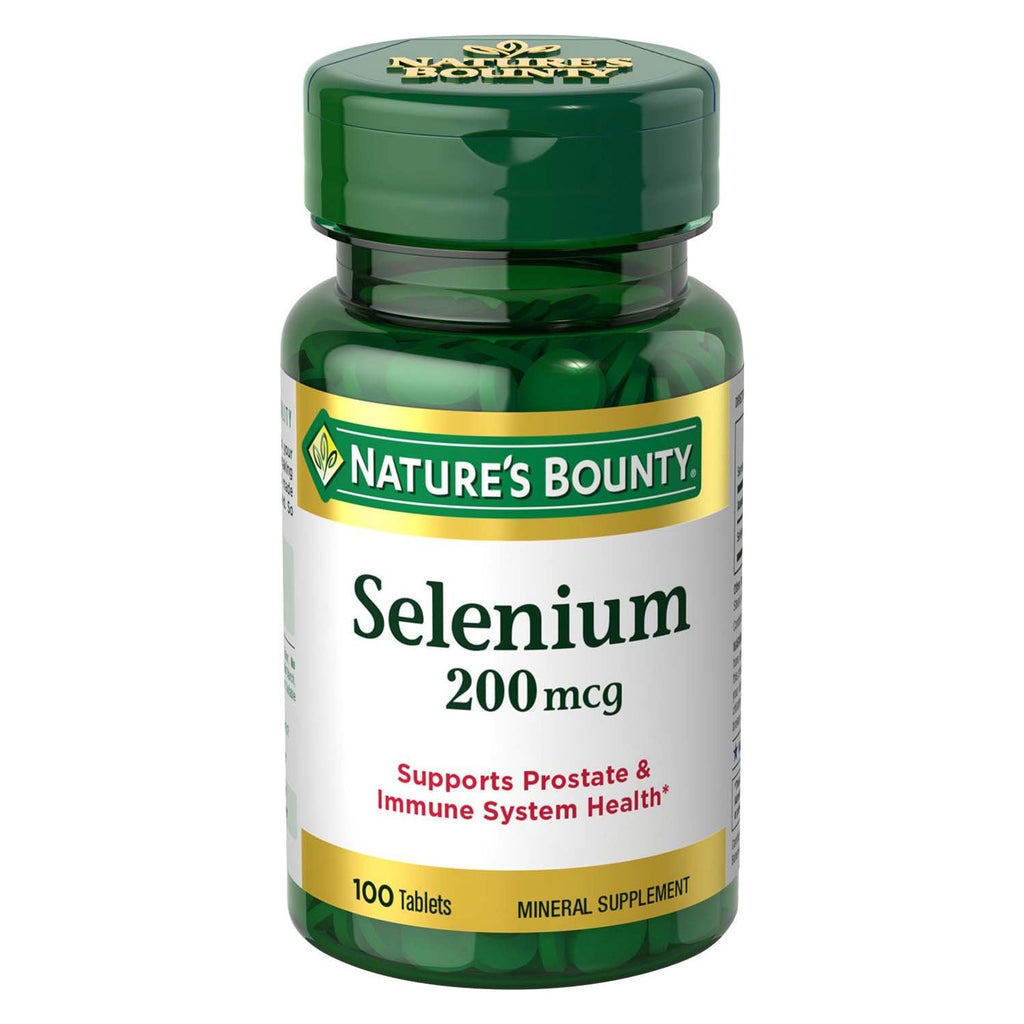 Nature's Bounty Selenium 200 mcg Natural High Selenium Yeast, 100 Tablets (Pack of 3)