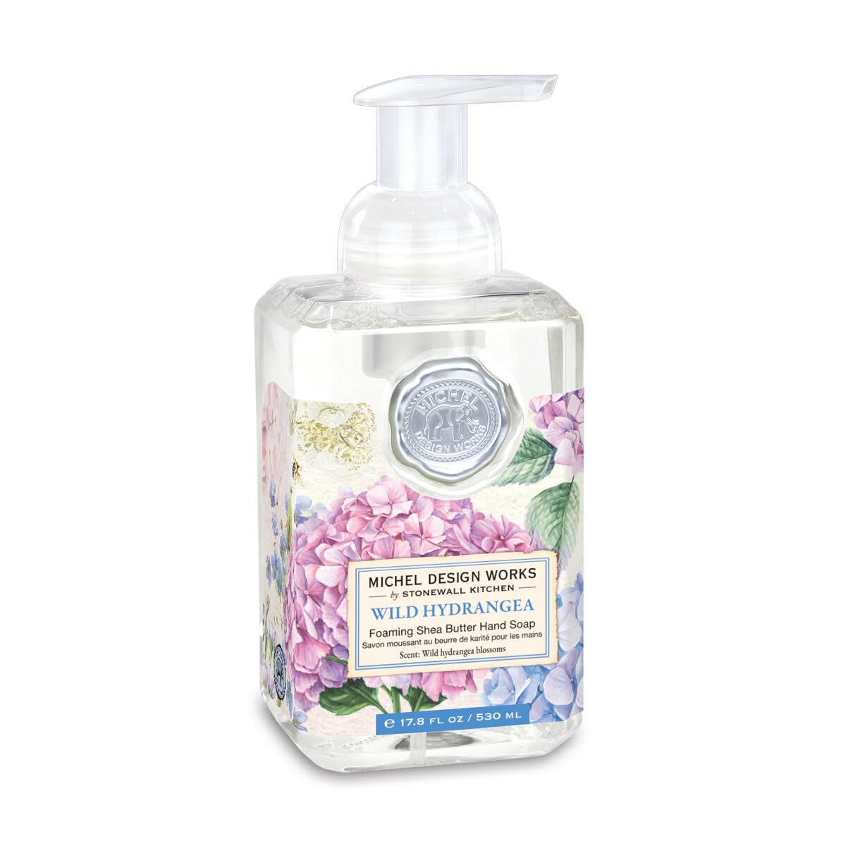 Michel Design Works Foaming Hand Soap, Lavender Rosemary, with Soap Dispenser, 1-Pack, 17.8 Fl oz Each