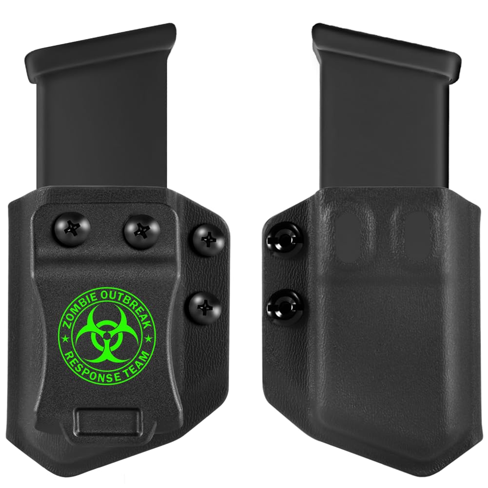 3-Packs Universal Mag Carrier IWB/OWB Magazine Holster for 9mm/.40 Double Stack Magazines