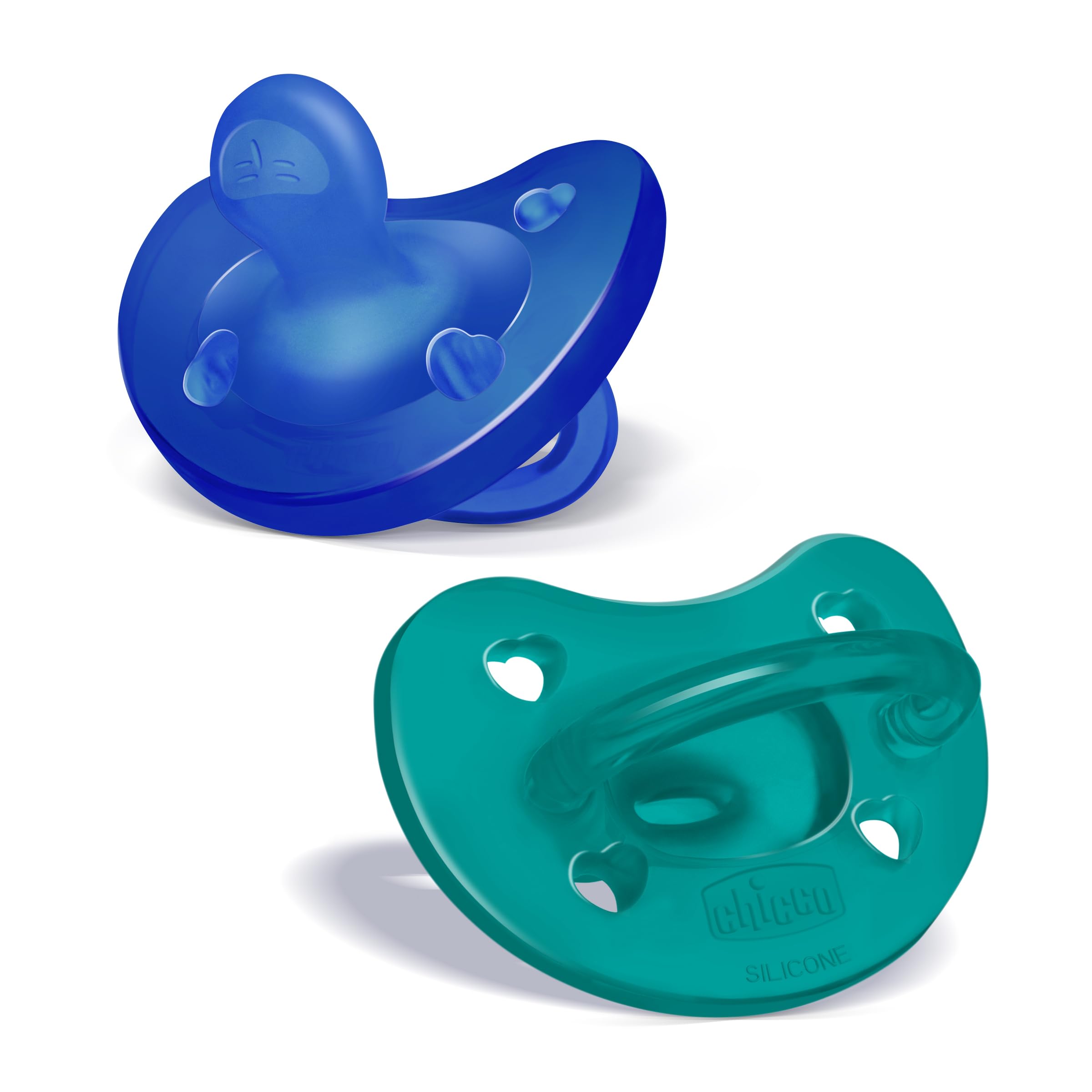 Buy now Chicco PhysioForma Silicone Orthodontic Pacifier, 0-6m | 100% Soft Silicone | Supports Breathing & Oral Development | Satin-Textured Nipple | Includes Sterilizing Case | BPA Free | Blue/Green, 2pk 16 to 24 months Blue Green, 2 Pack oz. at indiglob india
