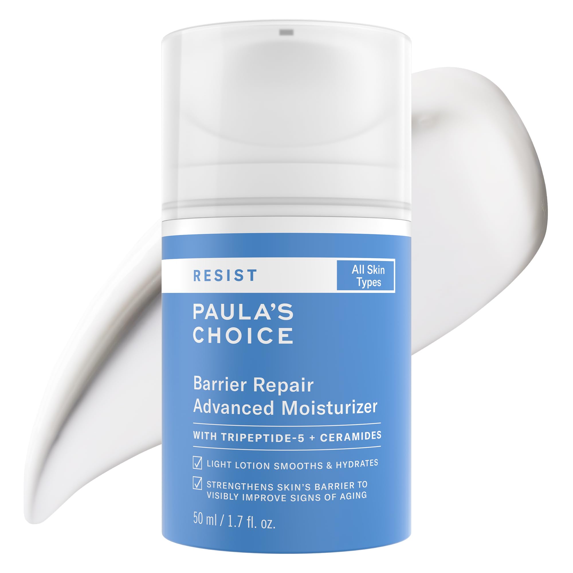 Buy now Paula's Choice RESIST Barrier Repair Advanced Face Moisturizer with Ceramides, Peptides, Deep Hydration Face Cream for Wrinkles, Anti-Aging for All Skin Types, Fragrance-Free, 1.7 Fl Oz at indiglob india