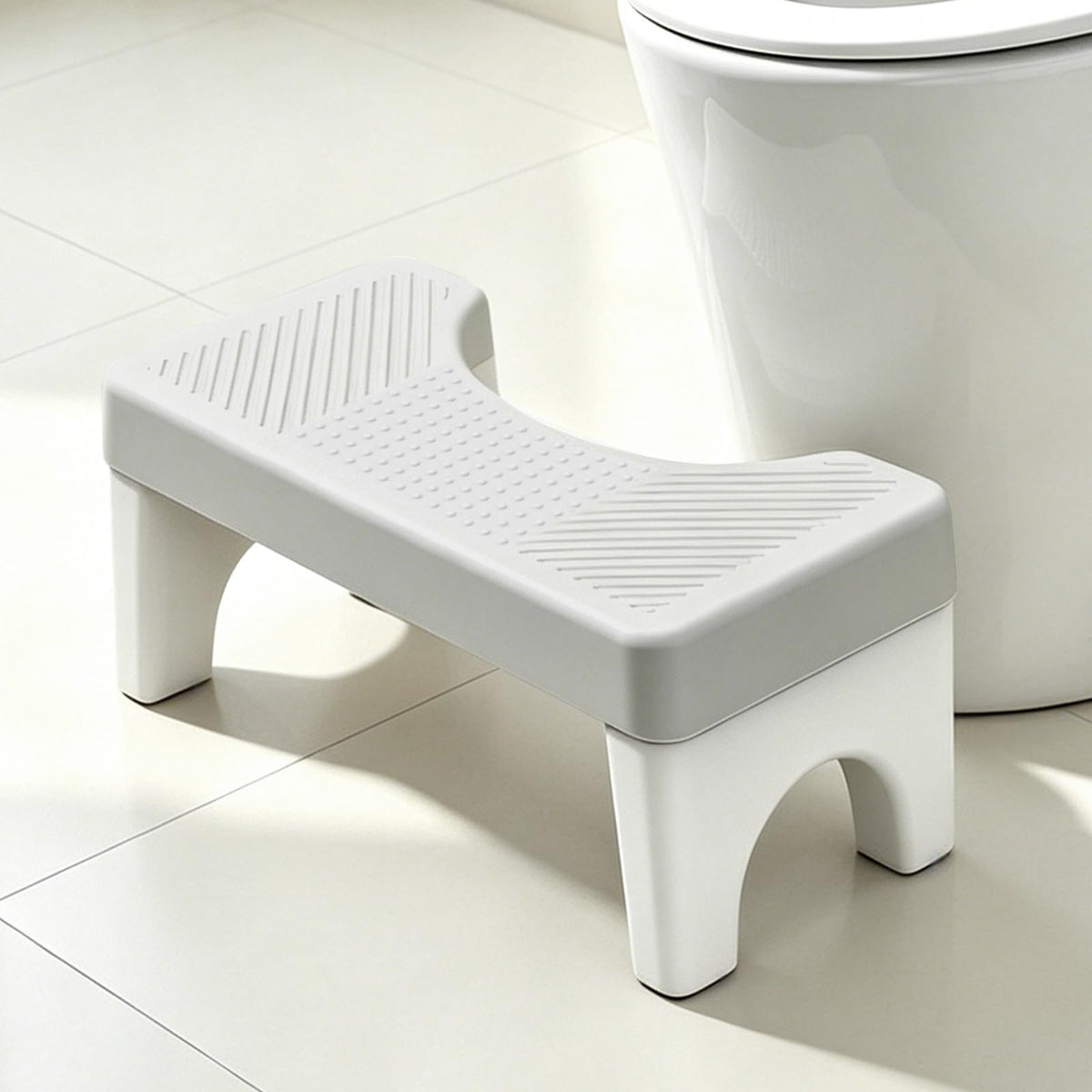 6.7'' Toilet Stool, Poop Stools Adults, Squatting Potty Stool Gray