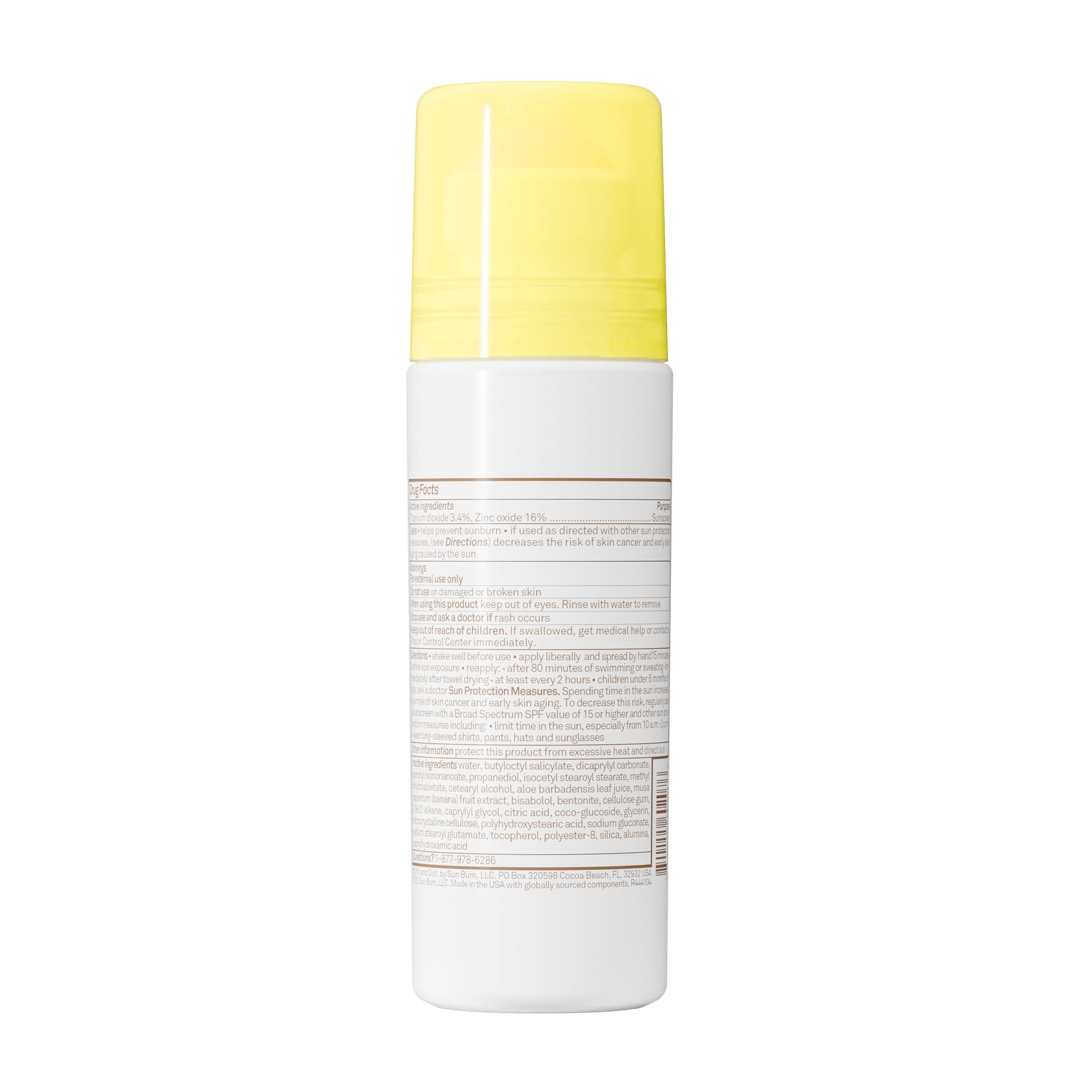 Sun Bum Baby Bum Mineral SPF 50 Roll-On Sunscreen - Vegan and Hawaii 104 Act Compliant (Without Octinoxate & Oxybenzone) - Broad Spectrum Moisturizing UVA/UVB - Travel Size - 3 oz