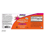Buy now NOW Foods Vitamin D-3, Structural Support 2000 I.U, 480 Softgels at indiglob india