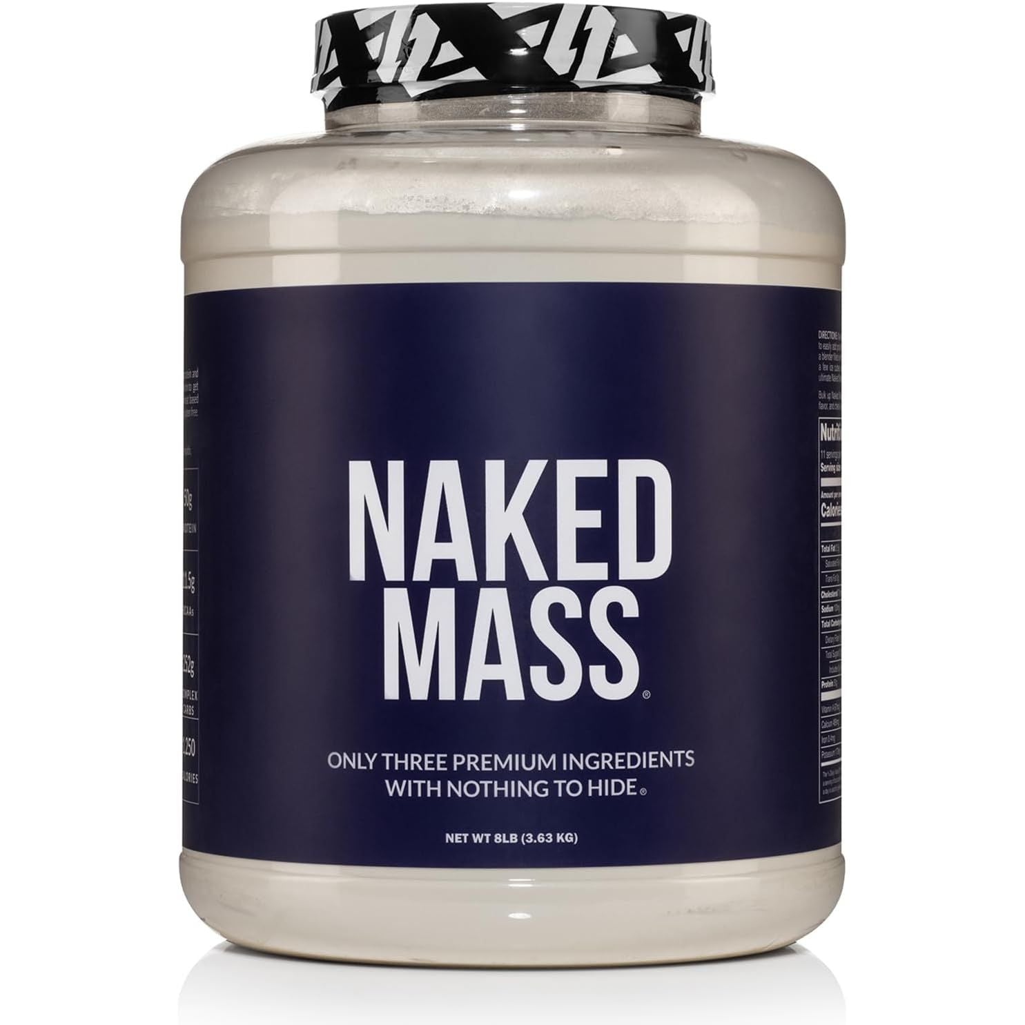 Buy now NAKED Mass - Natural Weight Gainer Protein Powder - 8 LB Bulk, GMO Free, Gluten Free & Soy Free. No Artificial Ingredients - 1,250 Calories per Serving 8 Pound (Pack of 1) Unflavored at indiglob india