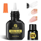Buy now UNA GELLA Almond Gel Nail Tips, 504PCS Pre Etched Clear Fake Nails Tips Medium Almond Shape - 12 Sizes Full Cover Soft Acrylic Press On Nail Extensions No C Curve Gift for Diy at Home at indiglob india