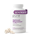 Optimum Magnesium, Energy & Sleep Support, 240 Capsules | Supports Bone Health, Chelated for Maximum Absorption, Glycinate Lysinate & Di-Magnesium Malate, Made in USA, 120 Servings