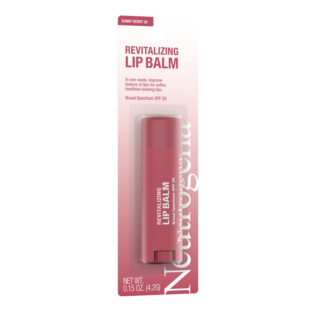 Buy now Neutrogena Revitalizing Tinted Lip Balm Broad Spectrum SPF 20 Sunscreen, Moisturizing Lip Balm with a Sheer Tint for Softer, Smoother, Healthier-Looking Lips, Sheer Sunny Berry 30, .15 oz at indiglob india