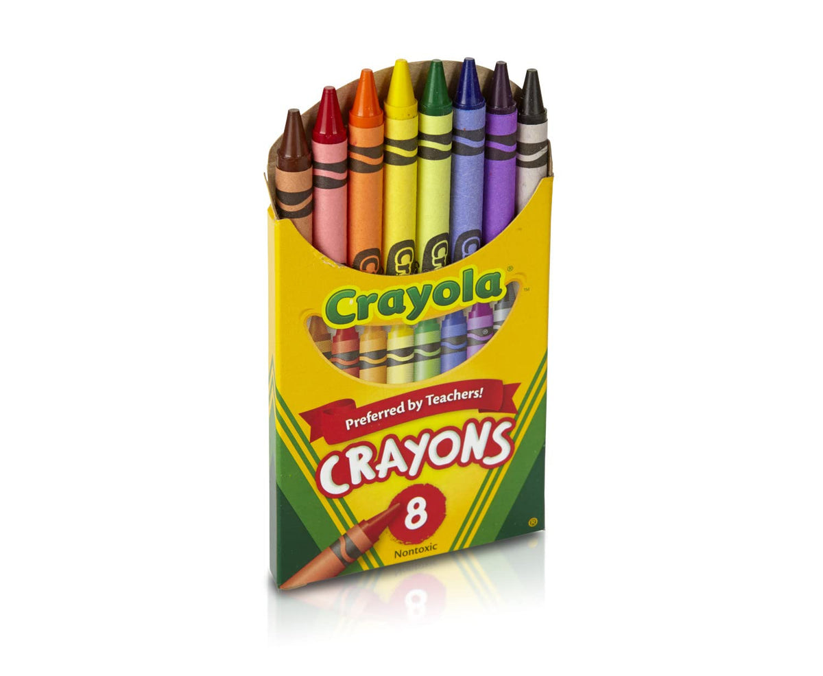 Crayola Classic Color Pack Crayons, Tuck Box, 8 Colors