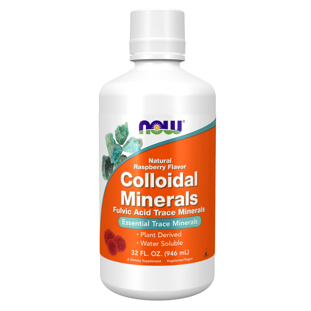 Buy now NOW Foods Supplements, Colloidal Minerals Liquid, Plant Derived, Essential Trace Minerals, Raspberry, 32-Ounce at indiglob india