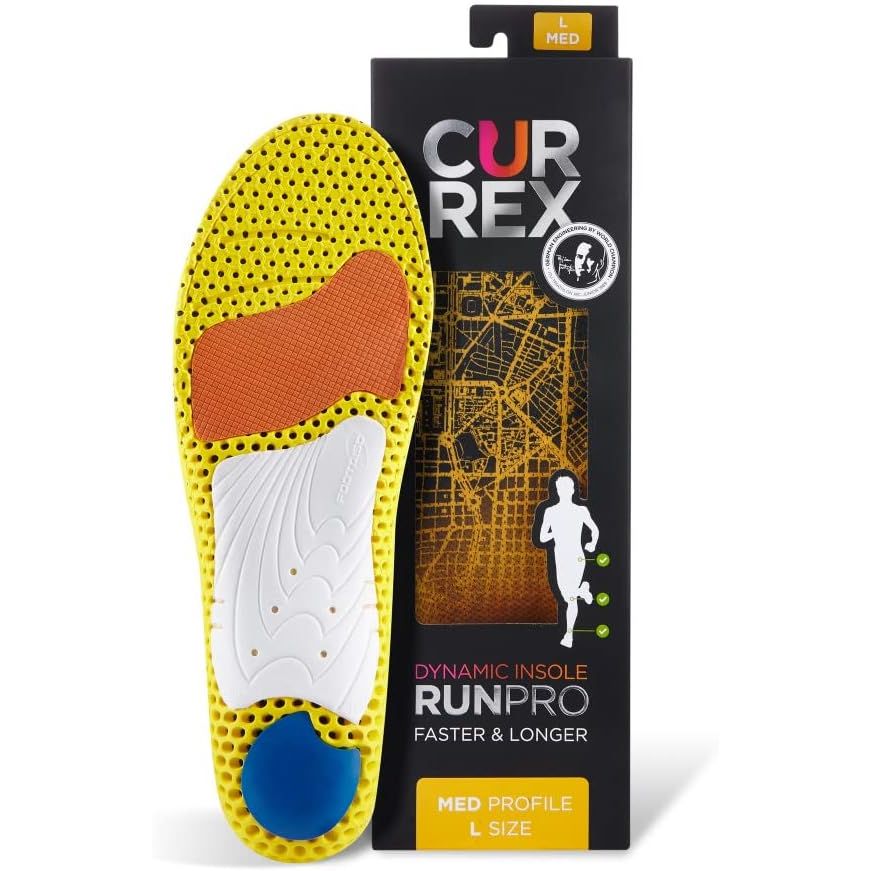 Buy now CURREX RunPro Insoles for Running Shoes â€“ Arch Support Inserts to Help Reduce Fatigue, Prevent Injuries & Boost Performance â€“ for Men & Women â€“ High Arch, Large XL (Mens 11-12.5 Womens 12.5-14) Medium Arch - Yellow at indiglob india