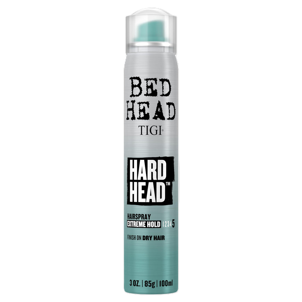 TIGI Bed Head Hard Head Hair Spray – Extra Strong Hold for All Day Style and All Hair Types, 11.7 oz