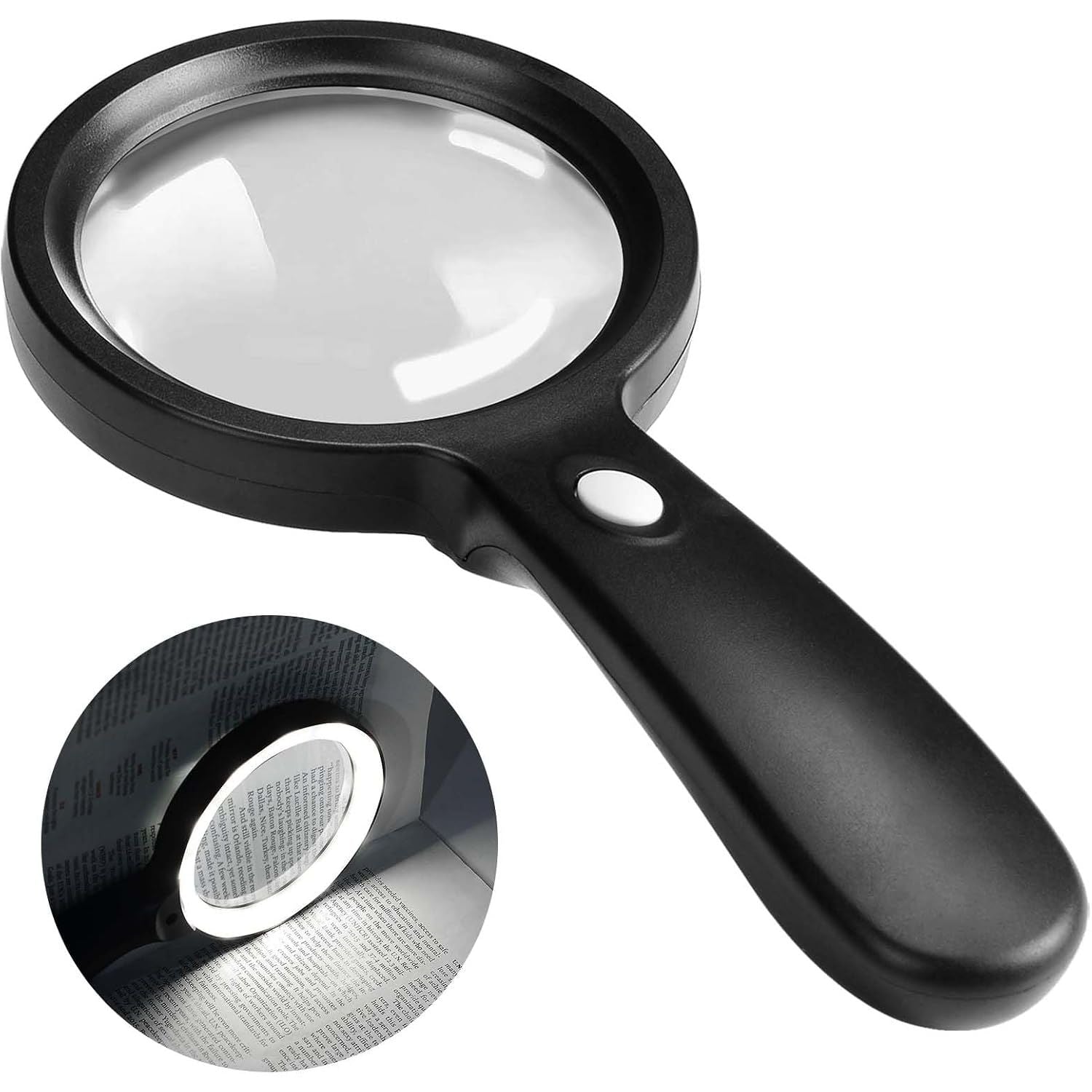 Buy now Magnifying Glass with Light, 10X Handheld Large Magnifying Glass 12 LED Illuminated Lighted Magnifier for Macular Degeneration, Seniors Reading, Soldering, Inspection, Coins, Jewelry, Exploring at indiglob india