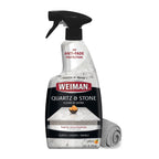 Buy now Weiman Quartz Countertop Cleaner and Polish - Clean and Shine Your Granite, Marble Countertops, Kitchen Island, and Stone Surfaces with UV Anti-Fade Protection, Citrus, 24 Ounce with Microfiber Cloth Default at indiglob india