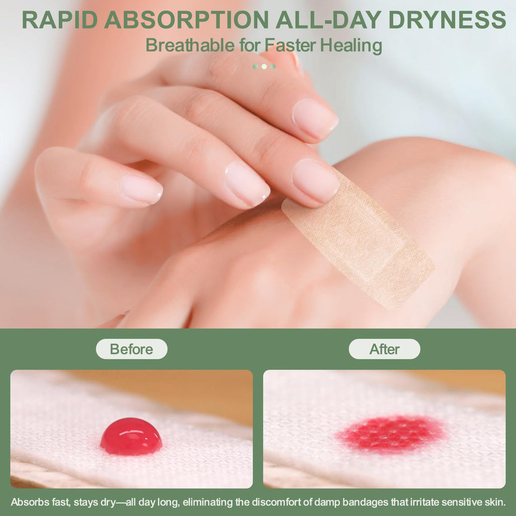 Hysimedy Silicone Bandages for Sensitive Skin 2x4 Inch Painless Removal