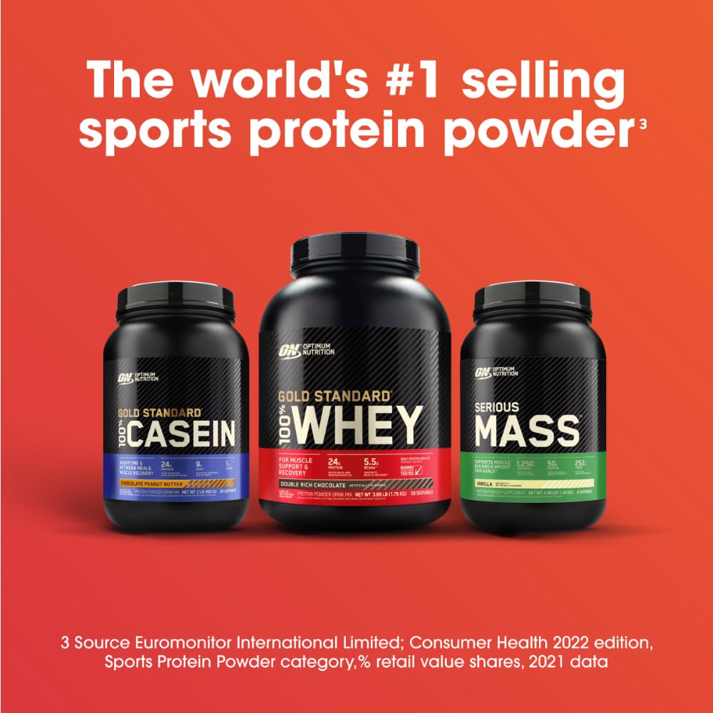 Buy now Optimum Nutrition Serious Mass Weight Gainer Protein Powder, Vitamin C and Zinc for Immune Support, Vanilla, 12 Pound (Packaging May Vary) at indiglob india