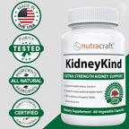 Buy now Nutracraft KidneyKind #1 Kidney Support and Detox Supplement | Kidney Cleanse for Bladder & Urinary Health | Buchu, Juniper, Uva Ursi, Cranberry, Nettle Leaf & More | 60 Vege Capsules at indiglob india